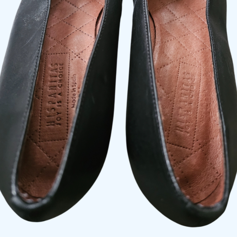 Hispanitas Cerys Black Leather Pump Shoes Womens Size EUR 40 Retail $230 - Picture 9 of 9